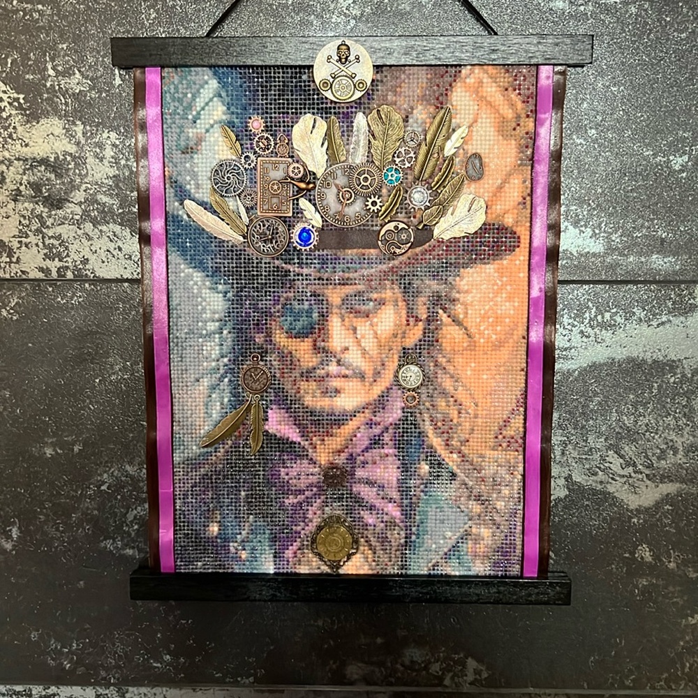 Custom Framed Art-Diamond Painting-Steampunk Depp